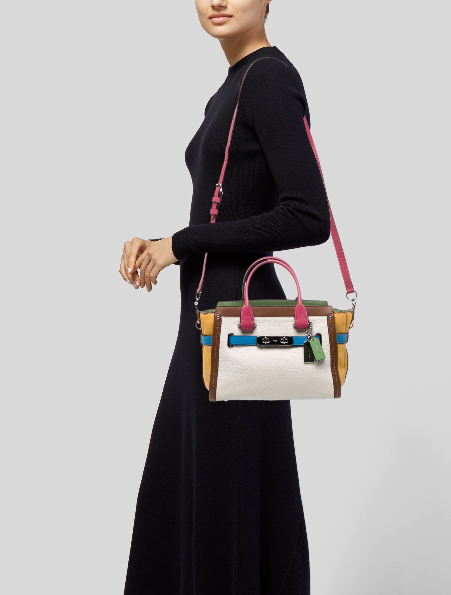 Coach Leather Top Handle Bag